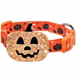 Halloween Party Dog Collar With Pumpkins Bats Ghosts Design -Dog & Cat Store 1440250044 1
