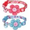 Lovely Cherry & Floral Cat Collar, 2 Pack - Stylish Set -Dog & Cat Store 2020150341 1