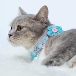 Lovely Cherry & Floral Cat Collar, 2 Pack - Stylish Set -Dog & Cat Store 2020150341 3