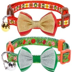 Holiday Fun Cat Collar, 2 Pack For Festive Kitties