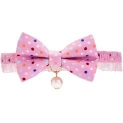 Polka Dot Bowtie Cat Collar With Pearl For Stylish Cats -Dog & Cat Store 2020150600 1