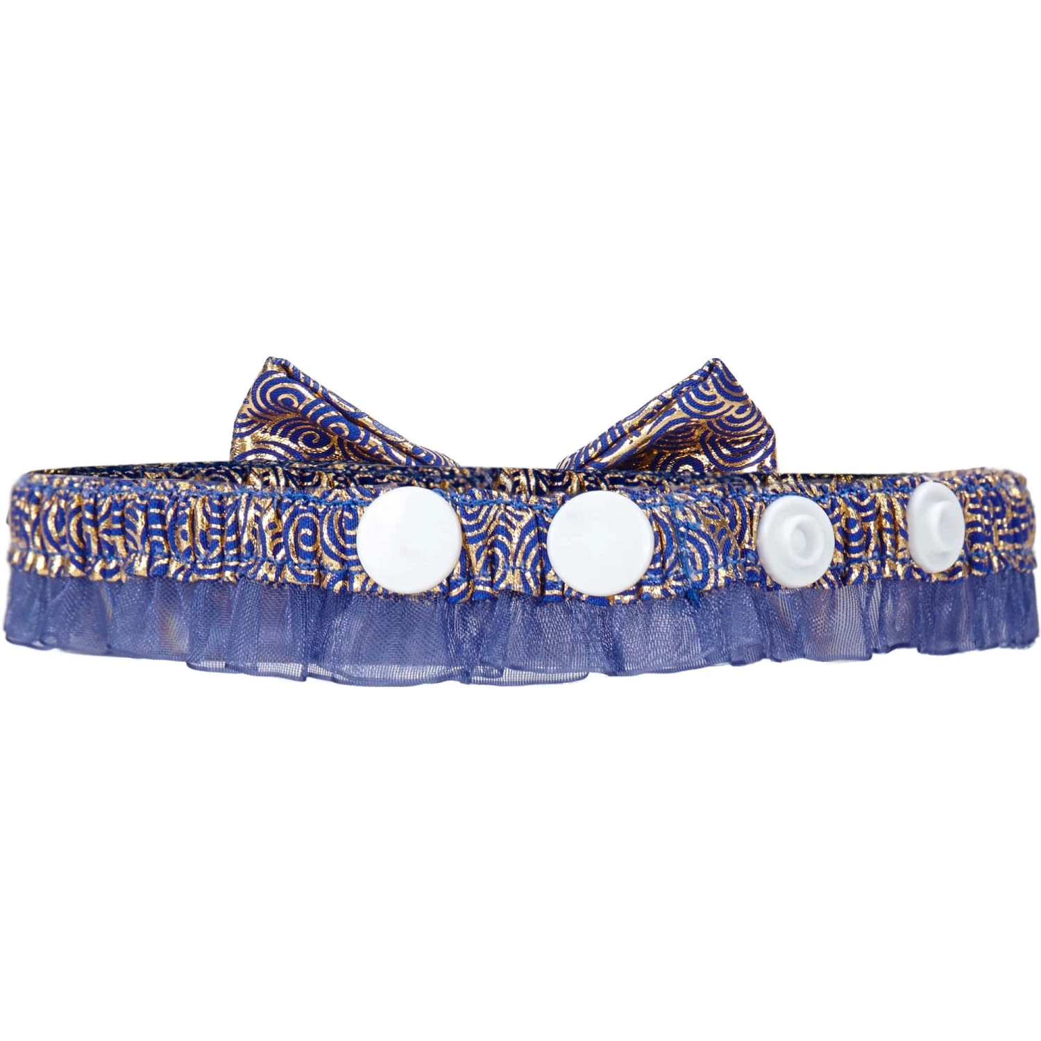 Lucky Clouds Bowtie Cat Collar With Pearl For Stylish Cats 2 Lucky Clouds Bowtie Cat Collar With Pearl For Stylish Cats - Image 2