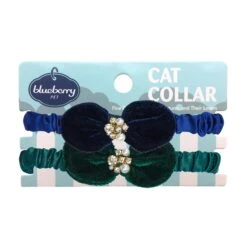 Glamorous Cat Collar With Velvet Bowtie And Pearl, 2 Pack -Dog & Cat Store 2020150792 3 9116a6f5 983f 4a11 a3ec bdbc8add668d