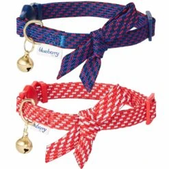 Diagonal Striped Cat Collar With Bowtie For Stylish Cats 12 Diagonal Striped Cat Collar With Bowtie For Stylish Cats -Dog & Cat Store 2020150815 1