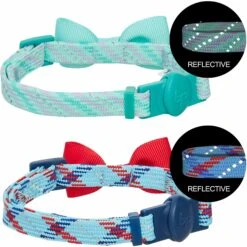 Reflective Striped Cat Collar For Safety And Style -Dog & Cat Store 2020150983 2 f959508e 03c4 4302 9d13 45e51fdb11eb