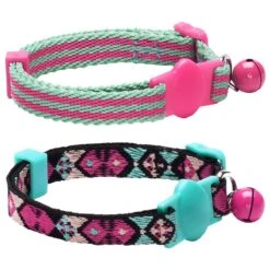Geometric Design Cat Collar, 2 Pack For Stylish Cats