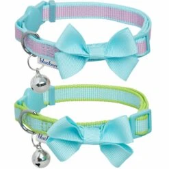 Classic Solid Cat Collar, 2 Pack For Stylish Feline Adventures -Dog & Cat Store 2020550035 1