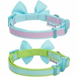 Classic Solid Cat Collar, 2 Pack For Stylish Feline Adventures -Dog & Cat Store 2020550035 2