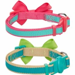 Classic Solid Cat Collar, 2 Pack For Stylish Cats 22 Classic Solid Cat Collar, 2 Pack For Stylish Cats -Dog & Cat Store 2020550066 2