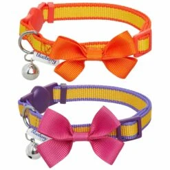 Classic Solid Cat Collar, 2 Pack For Stylish Cats