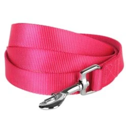 Classic Solid Color Dog Leash, Pink/Red For Pets -Dog & Cat Store 6911050135021 1 b4de41f7 3f61 48cd b1bd 009206943504