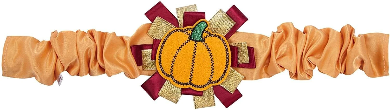 Fall Pumpkin Thanksgiving Dog Collar Cover Accessory For Pets 3 Fall Pumpkin Thanksgiving Dog Collar Cover Accessory For Pets - Image 3