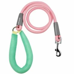 Vibrant Mesh Puffer Handle Ultra Cool Dog Rope Leash 4ft -Dog & Cat Store BBPDLSHP00447PK 1