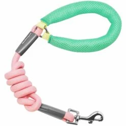Vibrant Mesh Puffer Handle Ultra Cool Dog Rope Leash 4ft -Dog & Cat Store BBPDLSHP00447PK 2