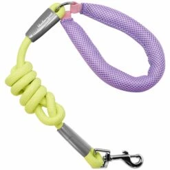 Vibrant Mesh Puffer Handle Ultra Cool Dog Rope Leash 4ft -Dog & Cat Store BBPDLSHP00447YE 2