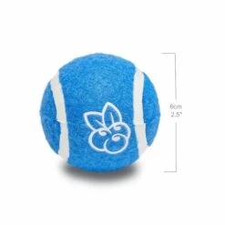 2pc Pack 2.5" Tennis Balls Dog Toy In Blue For Pets -Dog & Cat Store BBPDRBTY00005BL06 3