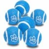 6pc Pack 2.5 Inch Tennis Balls Dog Toy In Blue Color -Dog & Cat Store BBPDRBTY00005BLG3 1