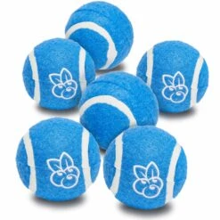 6pc Pack 2.5 Inch Tennis Balls Dog Toy In Blue Color