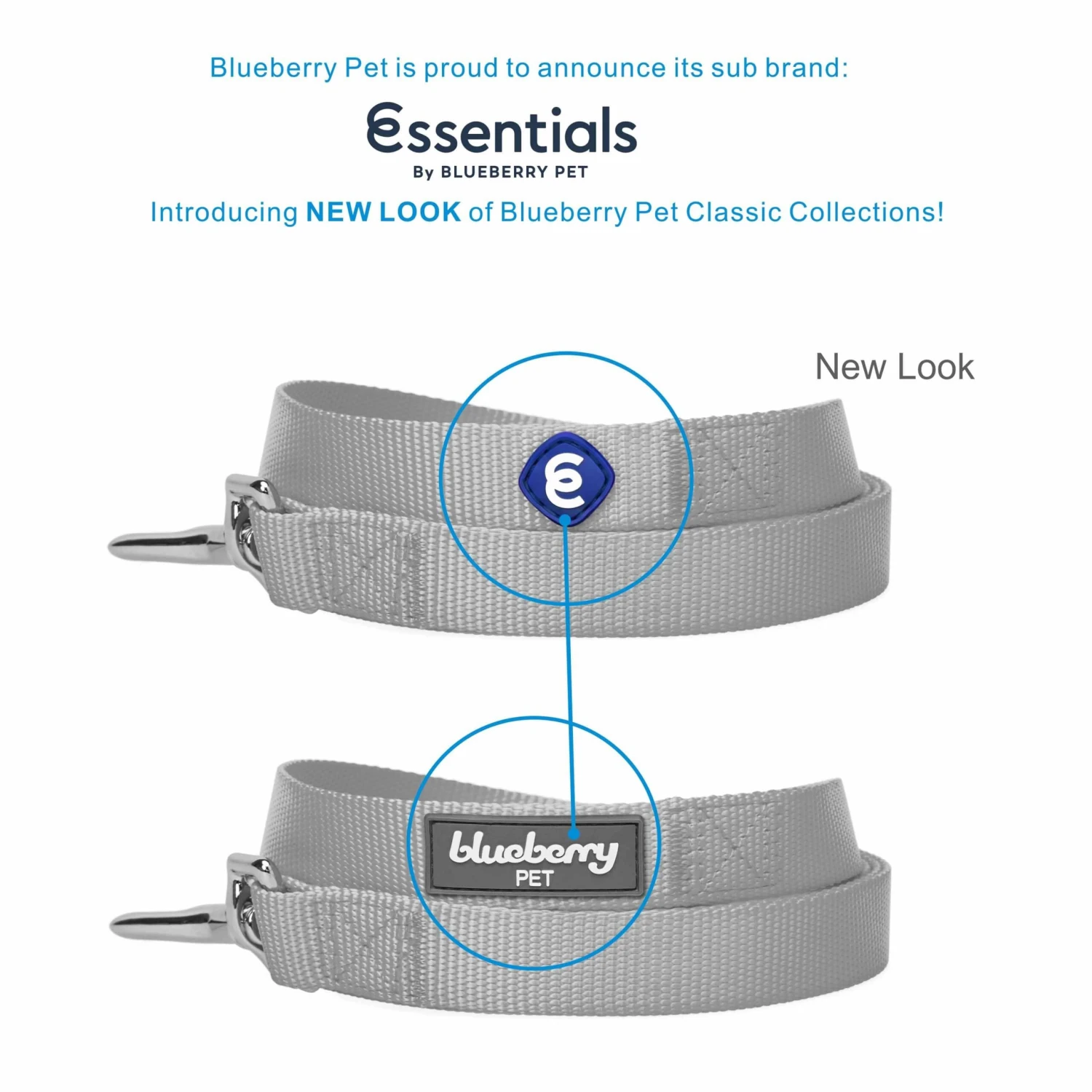 Classic Solid Color Dog Leash, Blue For Everyday Use 2 Classic Solid Color Dog Leash, Blue For Everyday Use - Image 2