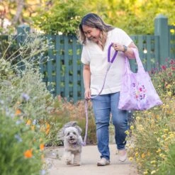 Stylish Floral Shopping Bag For Everyday Use And Errands -Dog & Cat Store floralbag